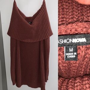 Fashion Nova Off the shoulder sweater